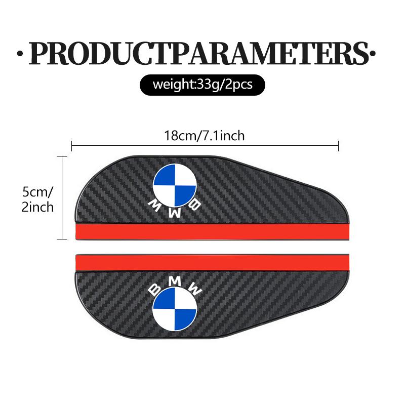 2pcs Car Protector Rearview Mirror Rain Eyebrow Stickers For BMW M3 M5 X3 E93 F10 F20 F30 F40 F15 F25 F26 F31 F49 F86 MLR3