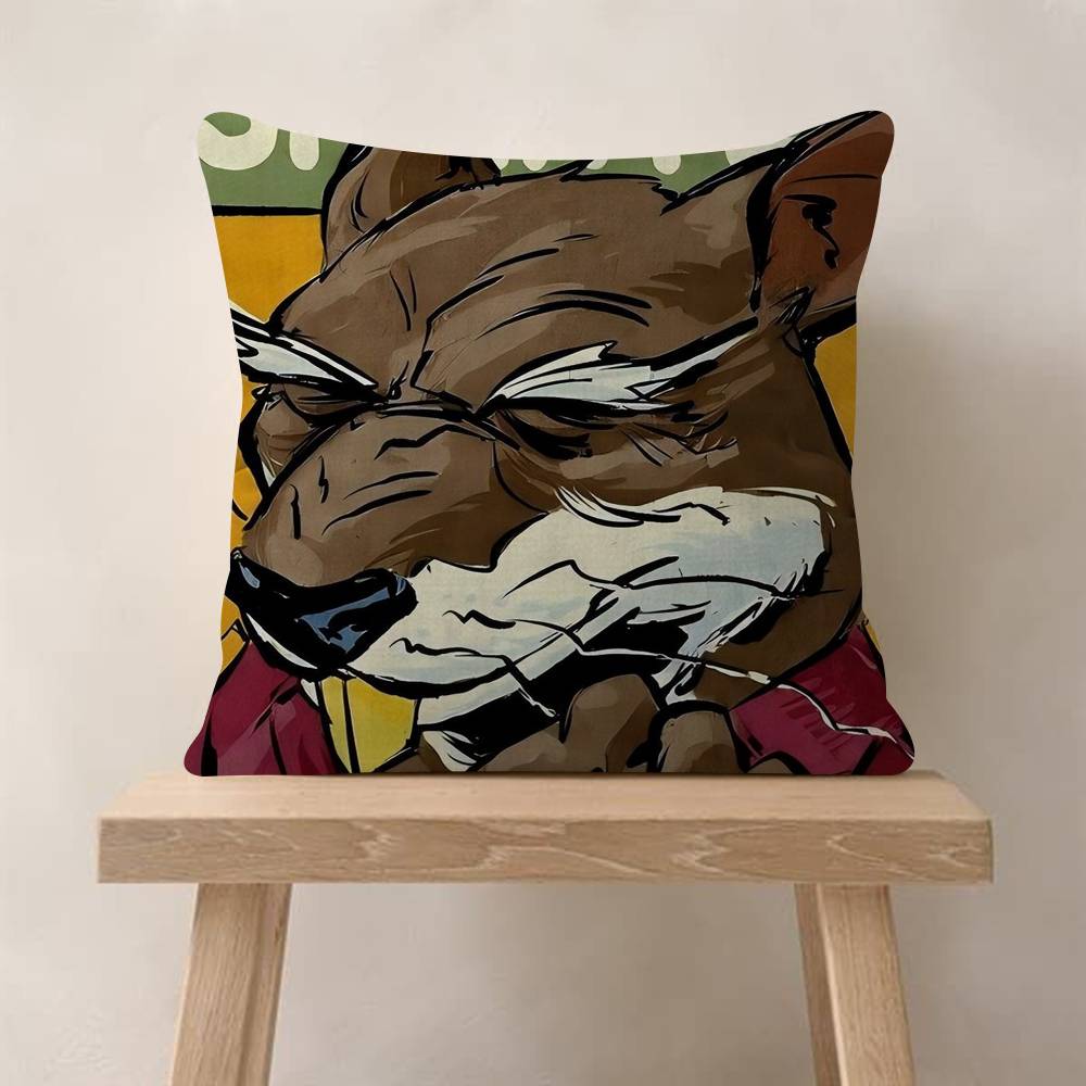 

HD Teenage MMutant Ninja Turtles Painting Office Cushion Pillowcase Car Cushion Cover45X45CM Lumbar Pillowcase Pillowcover 30x30cm