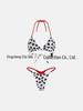 European & American New Braided Triangle Thong Bikini Set