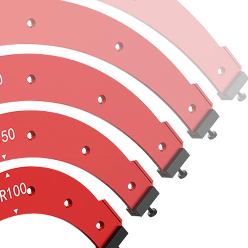 Woodworking Round Corner Radius Templates Cutting Templates Tool Routers Corner Radius Templates R100/R150/R200/R250/R300