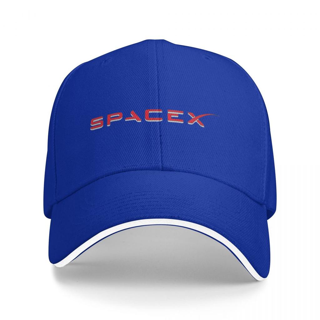 Spacex Spacex Logotyp Basebollkepsar Snapback Basebollhattar Andningsbar Avslappnad Keps Utomhus Unisex