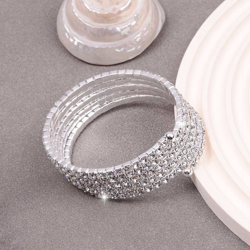 New Five Row Bracelet Jewelry Fashion Bridal Bracelet Elastic Bracelet Bracelet