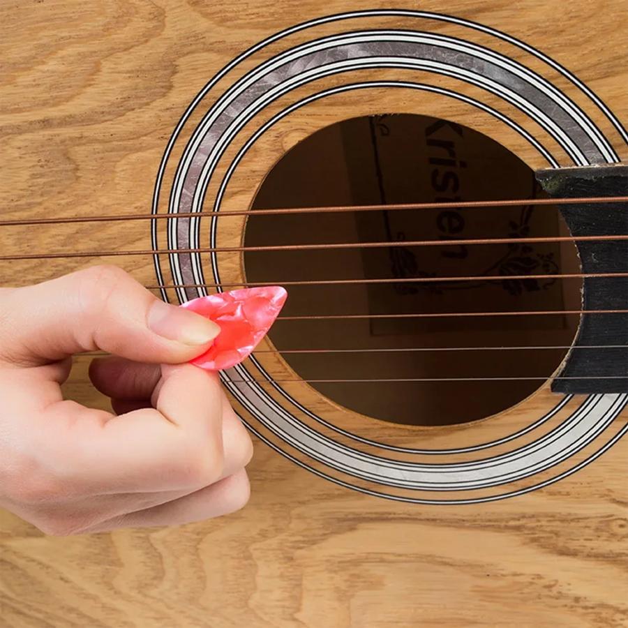 24/48/100pcs Guitar Picks 0.46mm ABS Stage Performance Plectrum Bass Ukulele String Instrument Supplies for Music Lover XJM