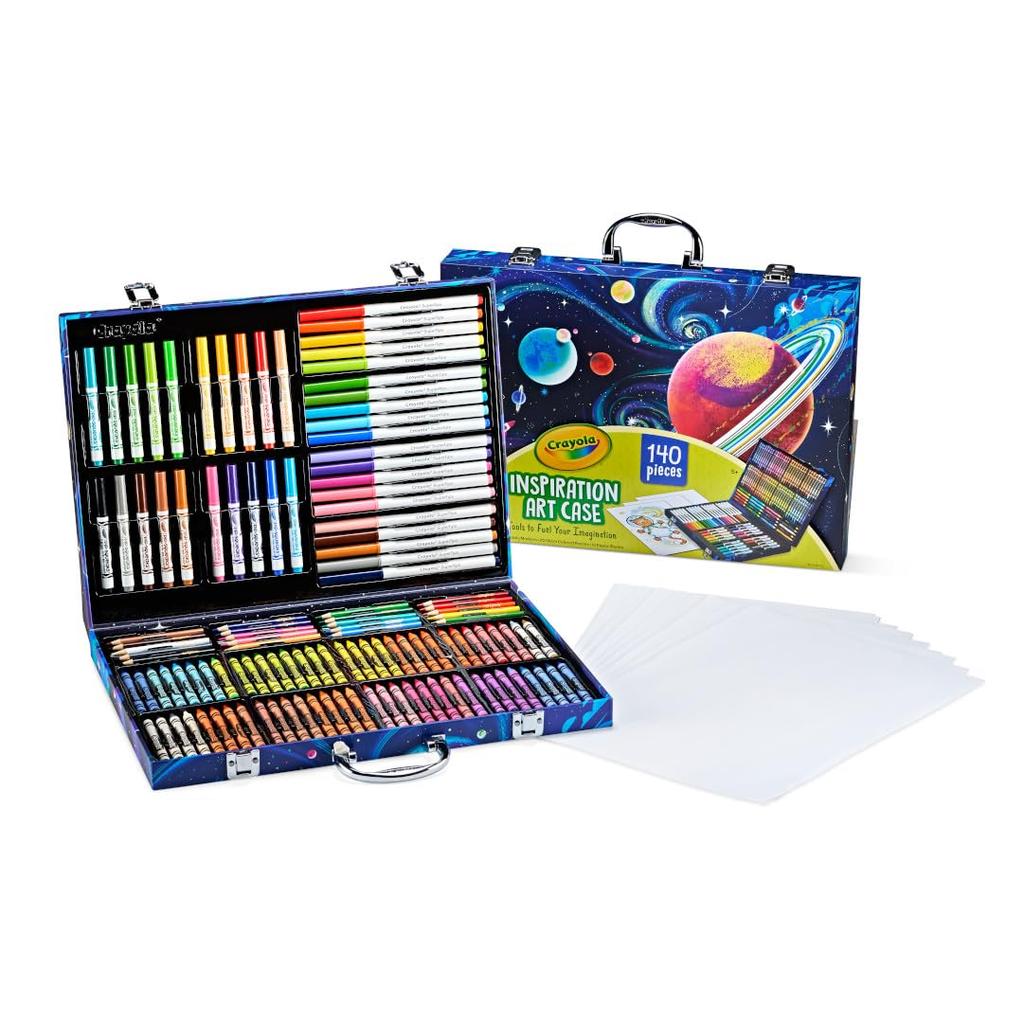 Crayola Drawing Inspiration Art Case Colored Markers 042532 Authentic Crayons, Pencils,