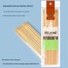 Espetos de Bambu Descartáveis Espessos para Churrasco, 35 cm, 60 Peças
