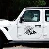Car Off Road Suv Window Glass Hoods Body Side White Compass Totem Decal Sticker