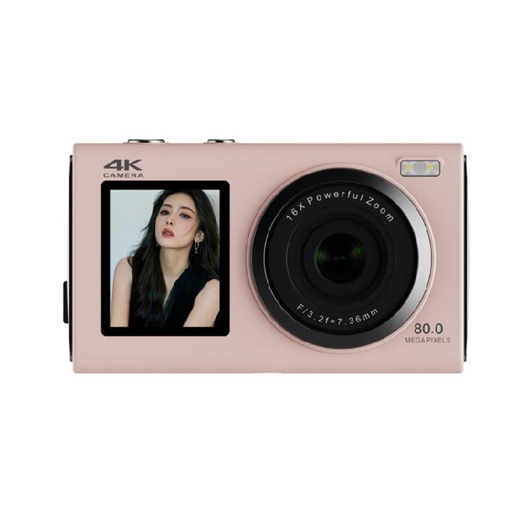 Teens Digital Camera 4K Double Screens 80MP Auto Focuses Multiple Filters Long Battery Compact Travel Design