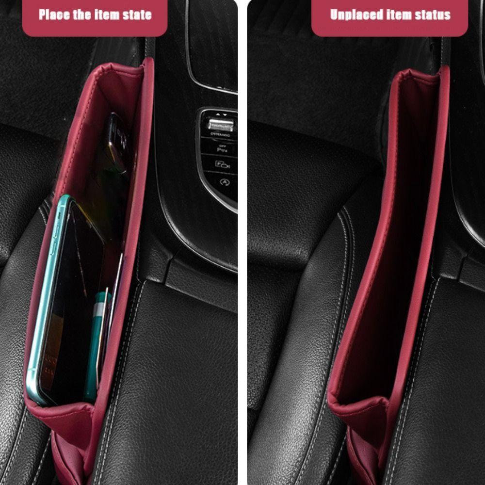 Flexible Car Seat Gap Storage Box Universal Car Storage Organizer Interior Decoration