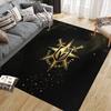 Vegas Golden Knights Flanellmuster Quadratischer Teppich, Läufer, Teppich für Wohnzimmer Schlafzimmer Sofa Spielzimmer Dekor, Rutschfeste Fußmatte