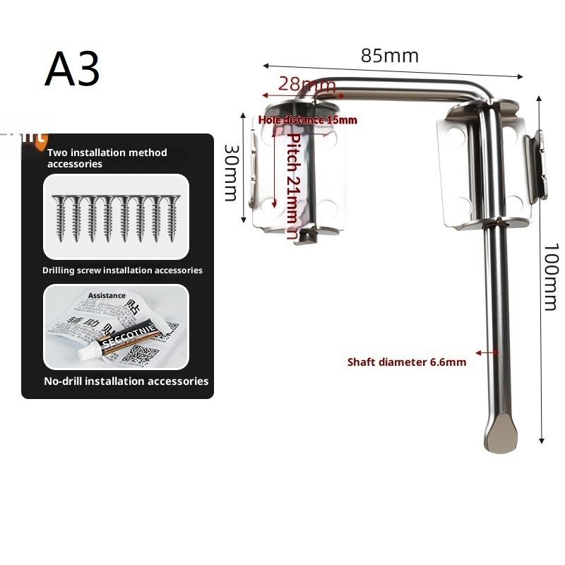 Anti-Theft 90 Degree Gate Latch Lock Stainless Steel Durable Safety Door Latch for Balcony Fence Home Security