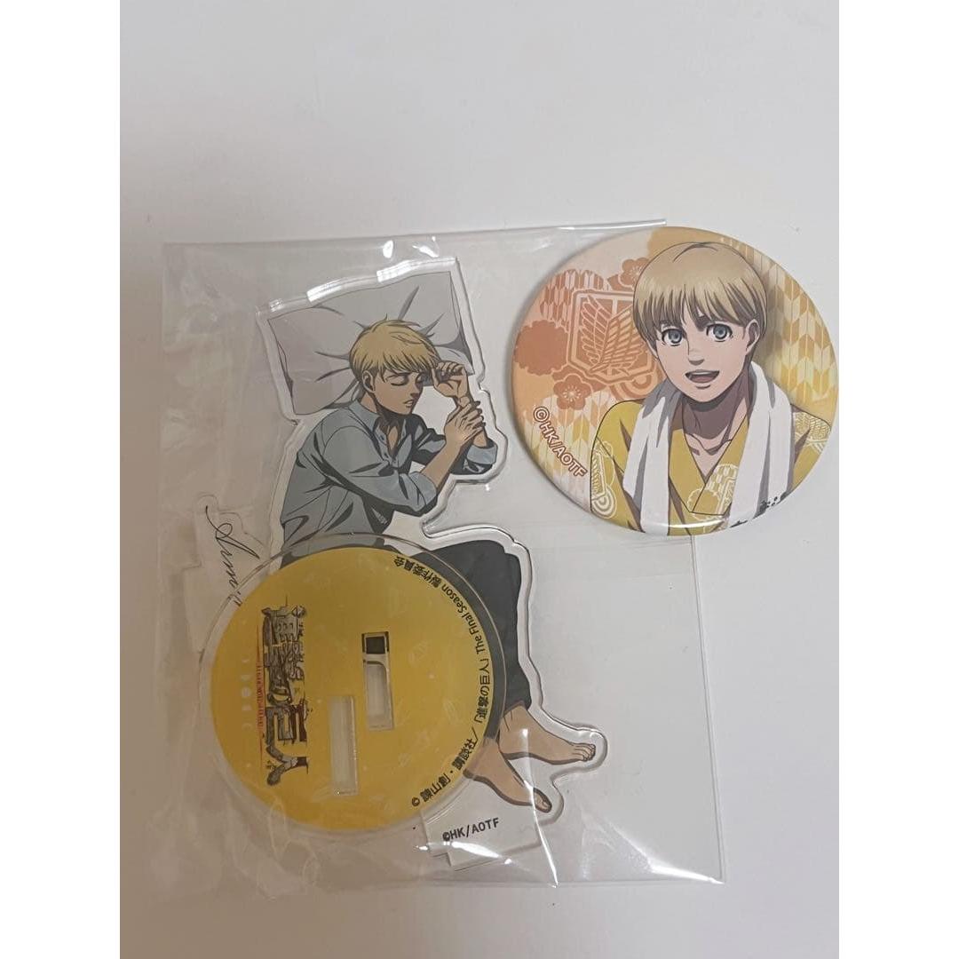 Used Attack on Titan Armin Arlert Armin Goodnight Survey Corps Axta Can Badge