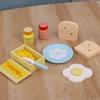 Dřevěná kuchyňská hračka na předstírání Simulace dřevěného toustovače Vzdělávací hračky pro raný vývoj dětí