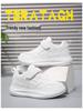 Boys' 2024 White Breathable Campus Sneakers - Casual Autumn Sports Shoes for Kids