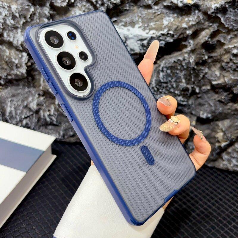 Applicable to Samsung S26ultra mobile phone case Singularity magnetic suction Xiaomi 17 Huawei mate80 new particle anti-drop