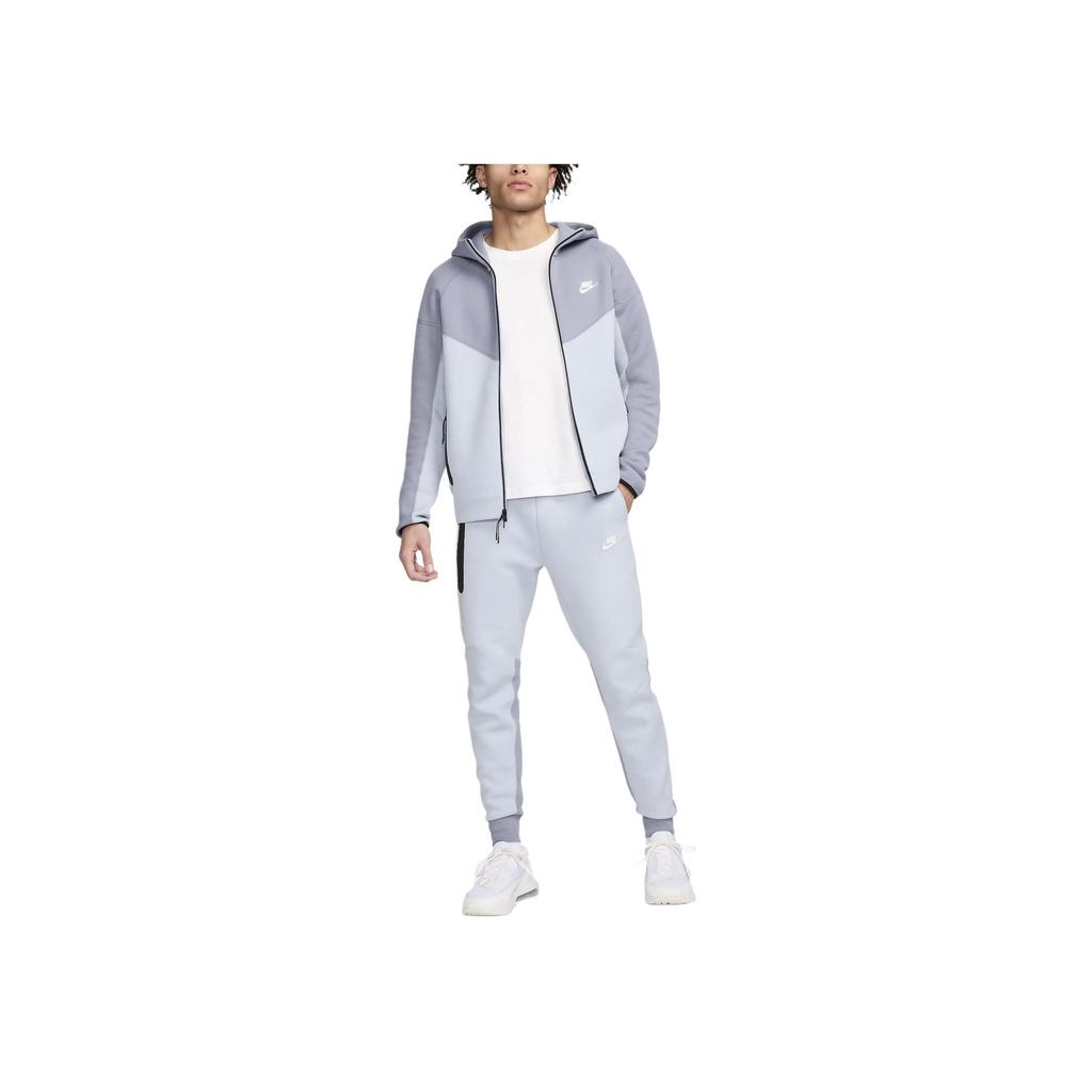 Nike Sportswear Tech Fleece Windrunner Color Block Hooded Zip-Up Casual Long Sleeve Jacket Men jackets Blue FB7922-440