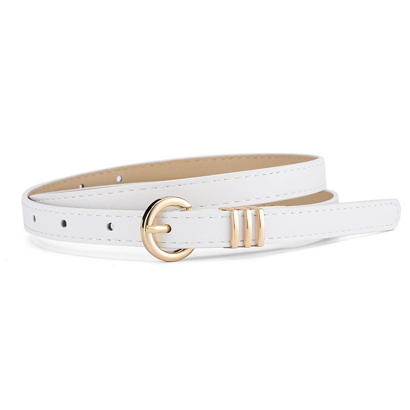 Chic And Trendy Women's Thin Waist Belt For Dresses In Soft Pastel Colors For A Fresh Look