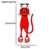 Colorful Cat Acrylic Bookmark with Hanging Design
