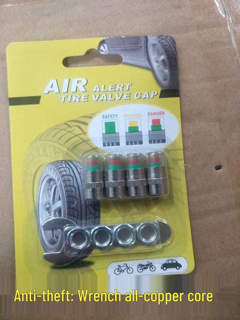 Wireless Tire Pressure Monitoring Cap: Vacuum Detection & Warning Valve Nozzle