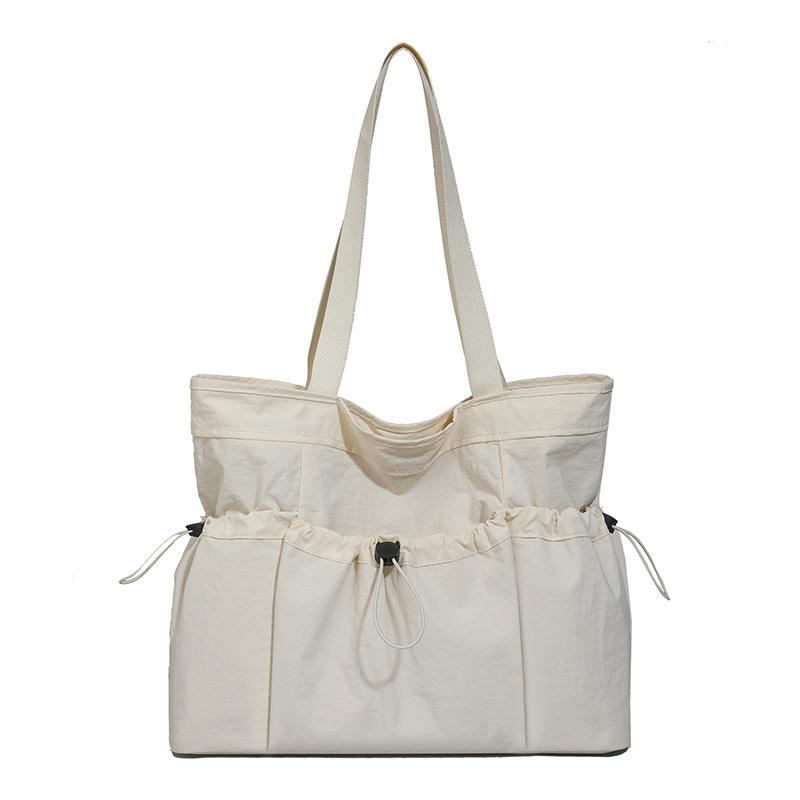 Autumn new light waterproof nylon cloth large capacity handbag simple commuter women tote bag