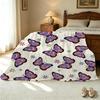 Butterfly Collection High-Density Fleece Blanket Soft, Skin-Friendly, Portable for Home & Car, Ideal for Christmas & Halloween Use