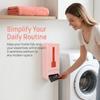 Wall Mounted Plastic Bag Dispenser Pink Trash Bag Organizer  Kitchen Bathroom Washroom