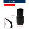 Attack Hose of Dust Collector Connector Neutral Soft Pipe Active Connecting Parts Threaded Pipe Adapter Pipe and Pipe Joint