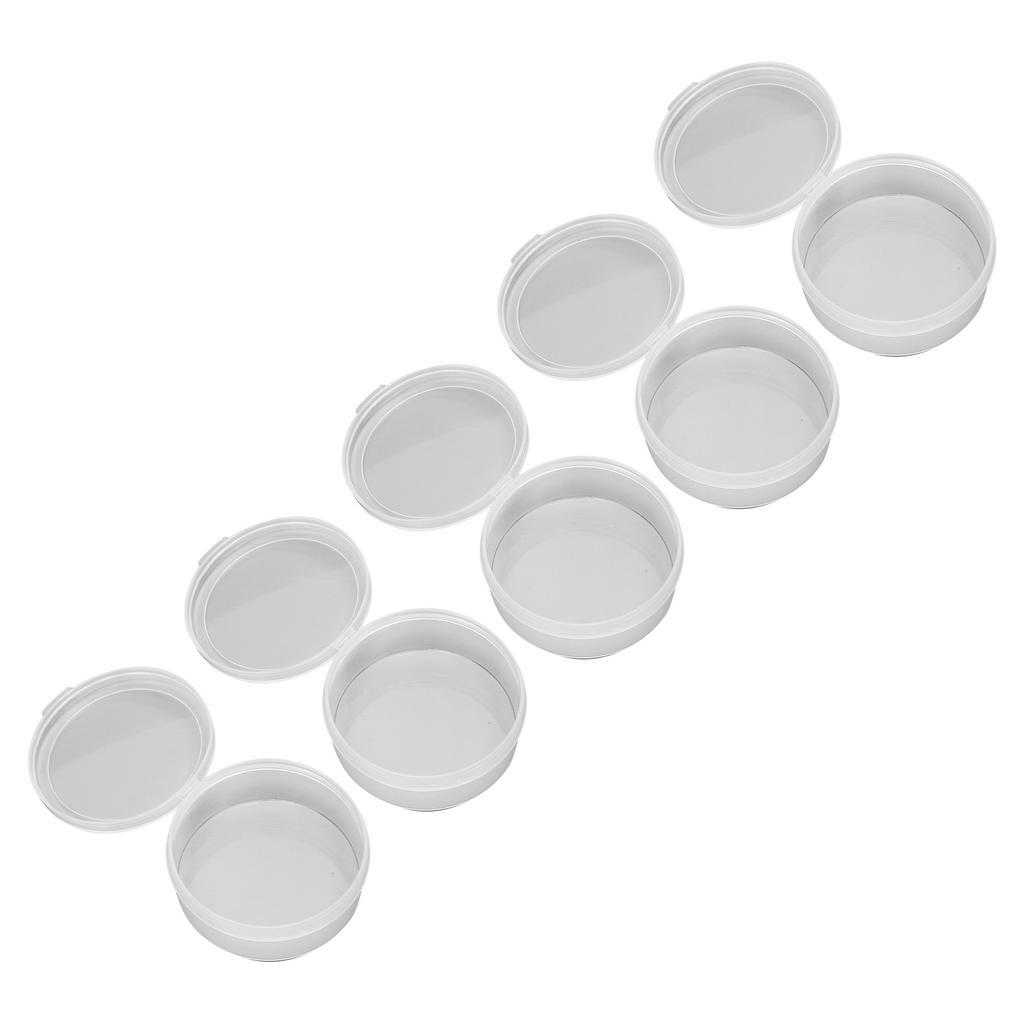 5PCS Sponge Transparent Storage Box Multipurpose Portable Round Clear Small Plastic Containers for Small Items Crafts