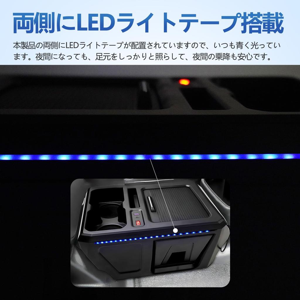 TELLIKA Console Box Custom JF5 JF6 Exclusive NBOX Center Console Interior Storage Box with Fast Charging USB Drink Trash Cup Small Item