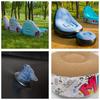 Portable Inflatable Sofa Chair - Thickened Flocking for Camping, Leisure, or Bedroom Use