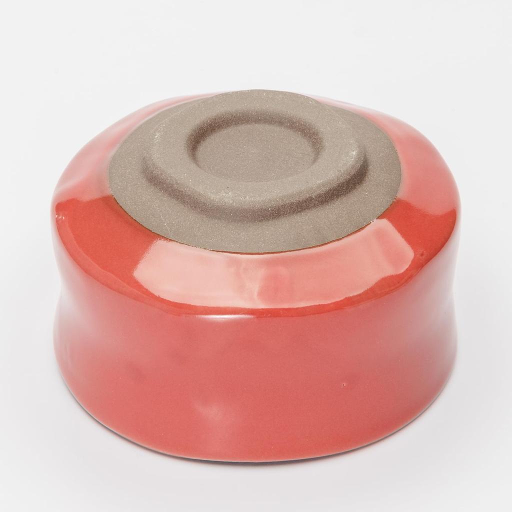 Mino Ware Matcha Tea Red Made In Product Number Bowl, Matcha, Ceremony, Diameter Approx. 12.5cm, Wall, Red, Japan, 505-37