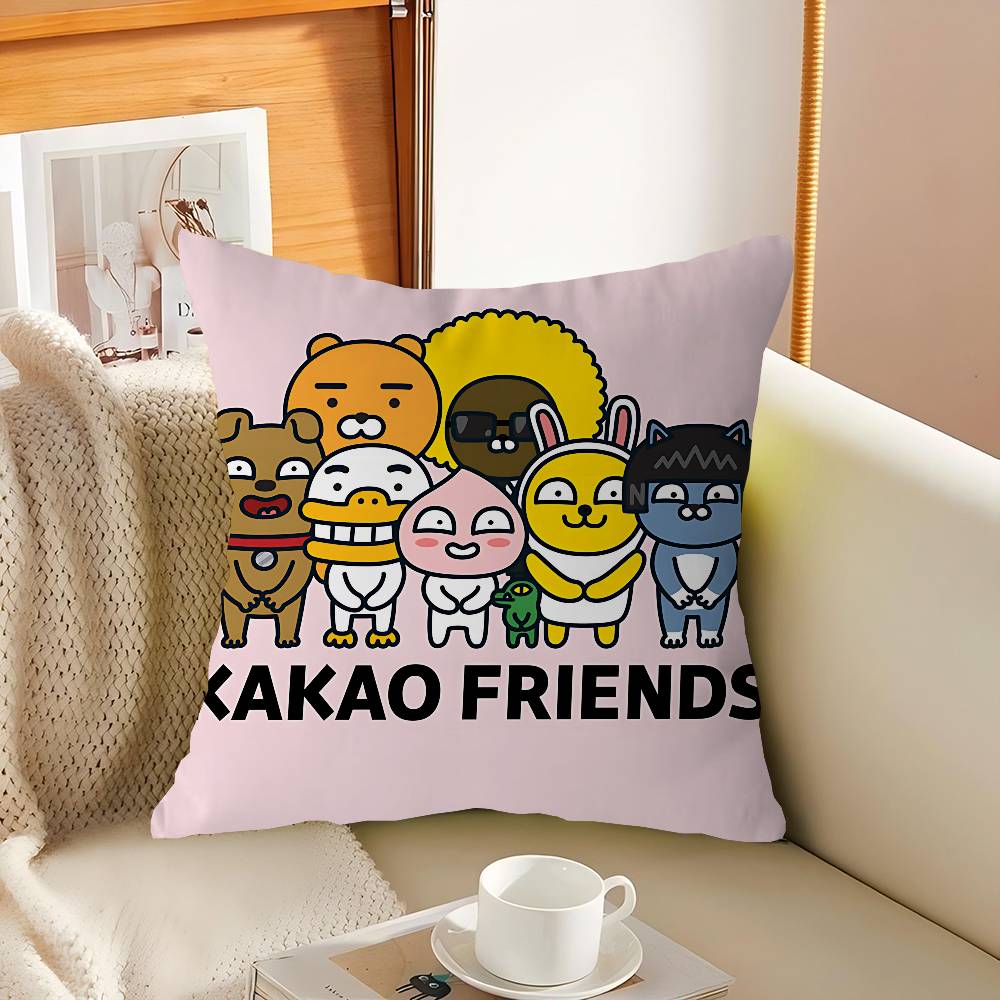 K-KAKAO FRIENDS Kissenbezug Kissenbezug Dekokissenbezug Bedruckter Kissenbezug für Couch