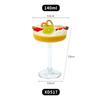 Plastic Martini Glasses Disposable Detachable Ribbed Martini Glasses Transparent Champagne Tower Dessert Cup