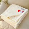 Autumn/Winter Double-Layer Milk Velvet Blanket Cartoon Printed Thick Warm Office Nap Blankets Lamb Cashmere Leisure Sofa Cover
