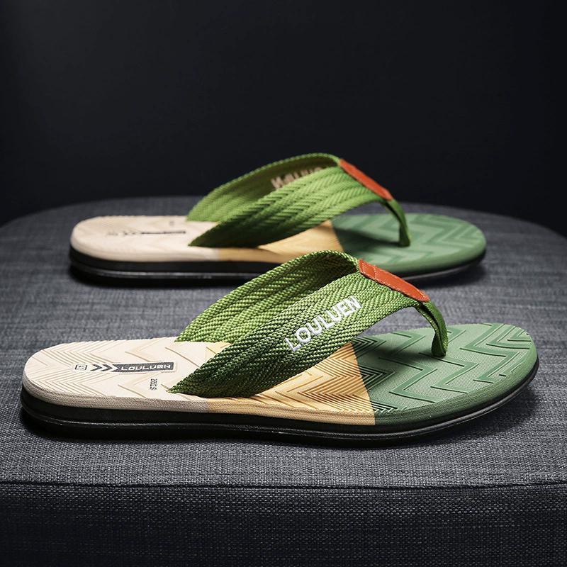 Summer Flip Flops, Men's Flip Flops, High-end Feel, Wearing Non Slip Slippers, Men's Sandals, Sandals with Legs, Casual Men's Sandals