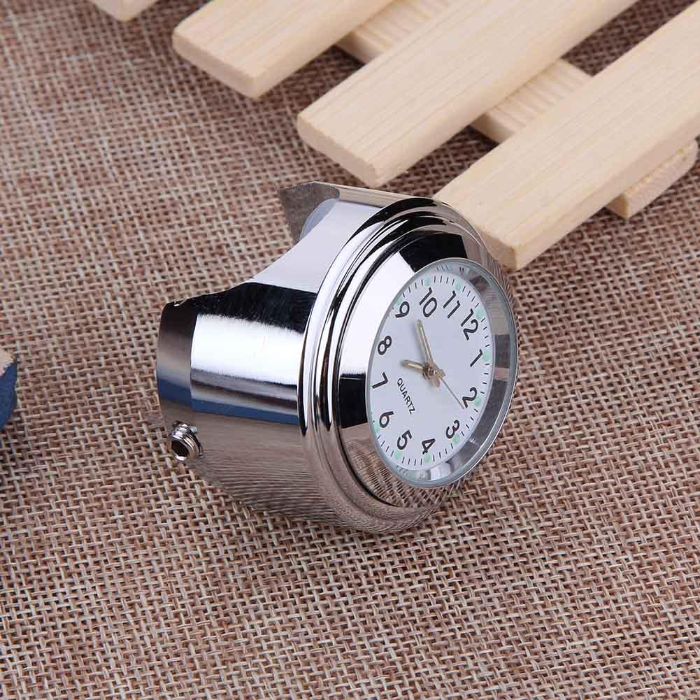 Waterproof Luminous 22/25mm Motorcycle Bike Handlebar Mount Clock Watch Aluminum Alloy Dial Quartz Clock Watch Moto Accessory