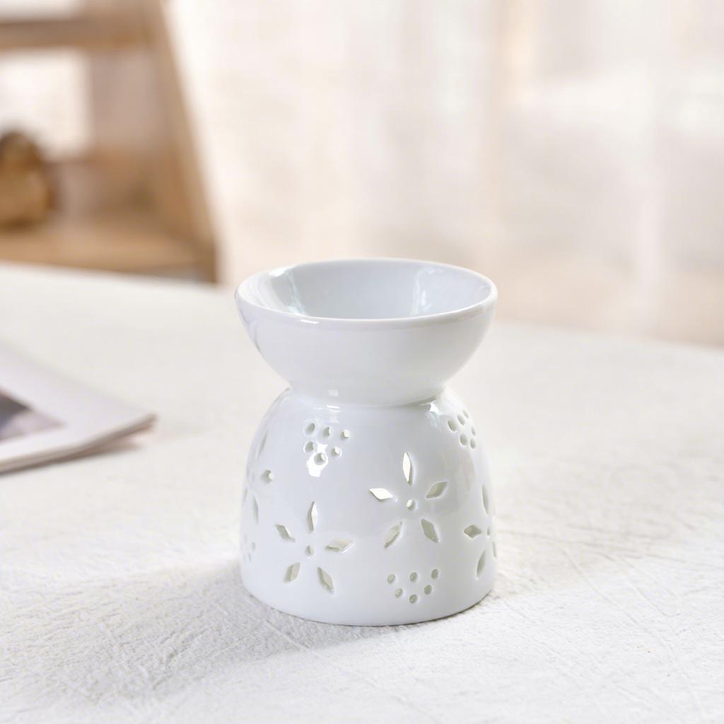 Home Aroma Essential Warmer Aromatic Incense & Candle Holder for Perfume Wax Melt Burners Tealight Holder Ceramic Oil Burner Unscented
