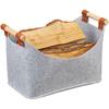 Cross-border Laundry Storage & Firewood Tote Bag: Home & Outdoor Heater Basket