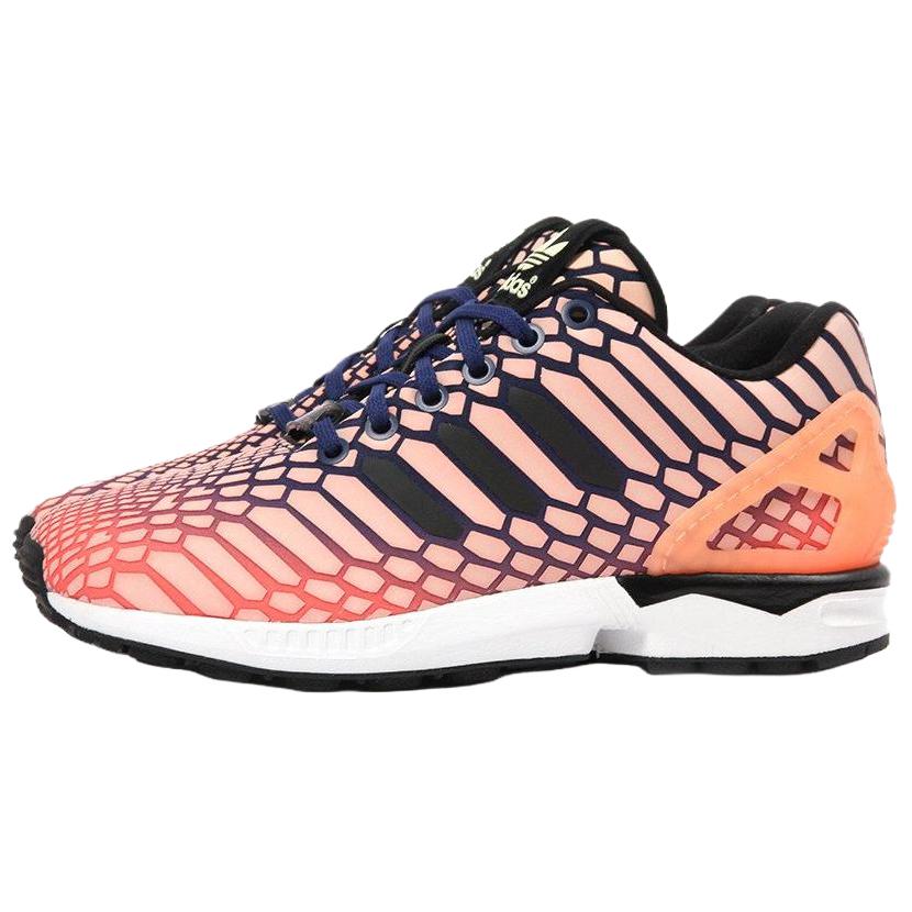 Adidas Originals ZX Flux Sunglo Comfortable Versatile Lifestyle Casual Shoes Women sneakers Pink Orange Black AQ8230