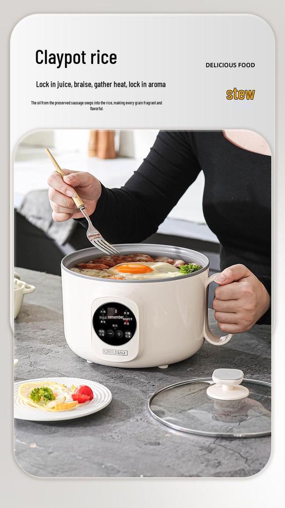 Smart Multi-Functional Titanium Electric Rice Cooker with Antibacterial Properties