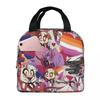 Charlie And Vaggie Valentines Hazbin Hotels Insulated Lunch Bag for Office Cooler Thermal Food Box Tote Lunch Boxes Container