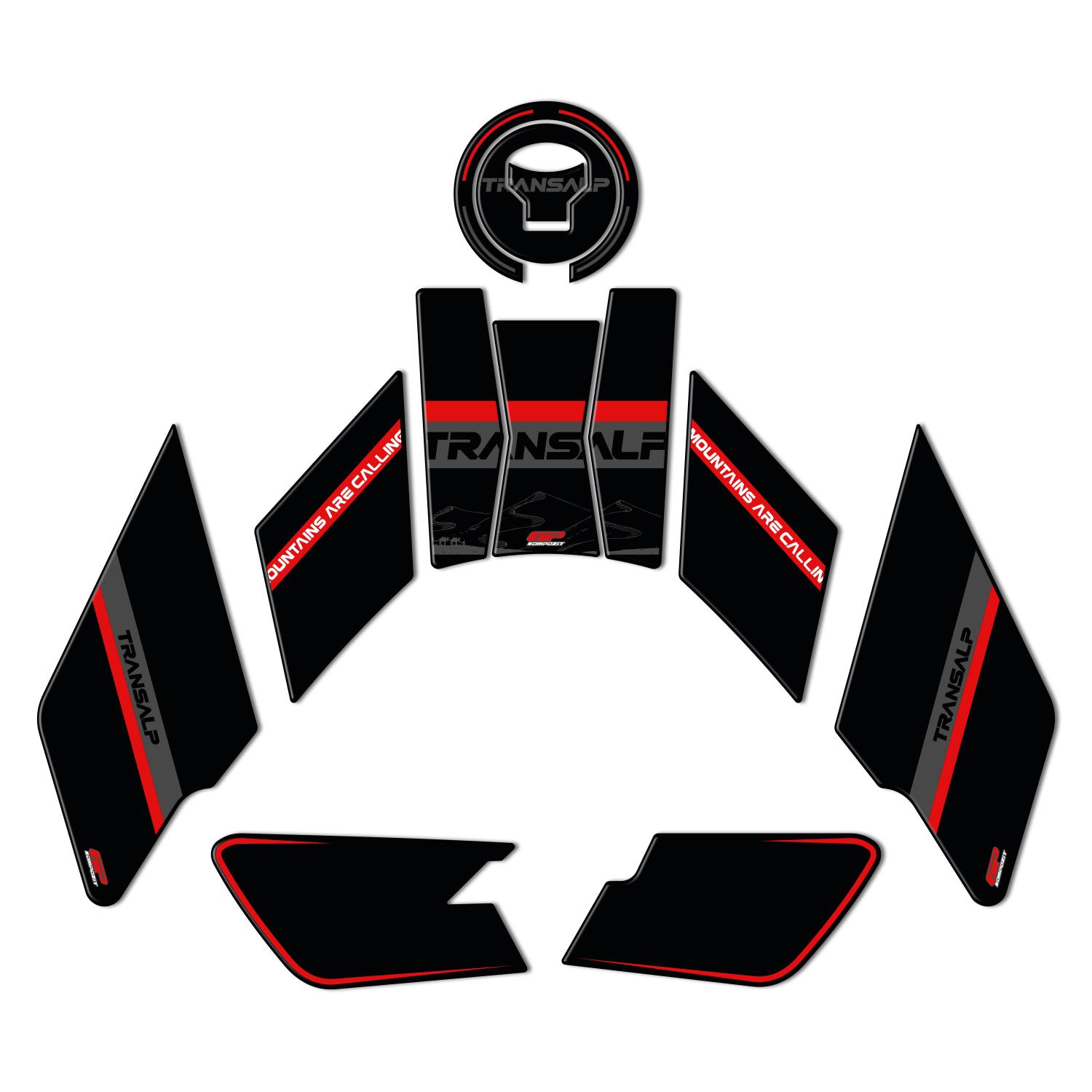 

GP Composite Honda XL750L Transalp 2023-2024 Compatible Tank Pad Black