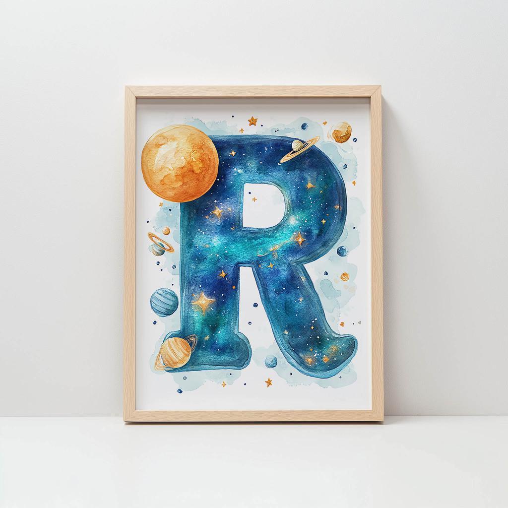 Plakat "R" W Planetarnym Świecie Plakat "R" W Planetarnym Świecie, 70X100 Cm, Bez Ramy, Papier Matowy 230 Gsm