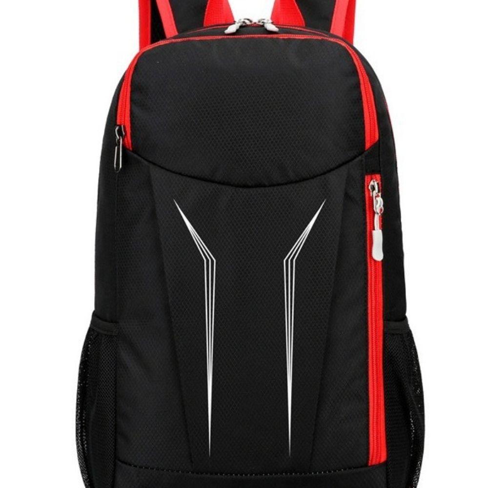 Zipper Mountaineering Backpack Foldable Traveling Daypack Portable Cycling Backpack  Women