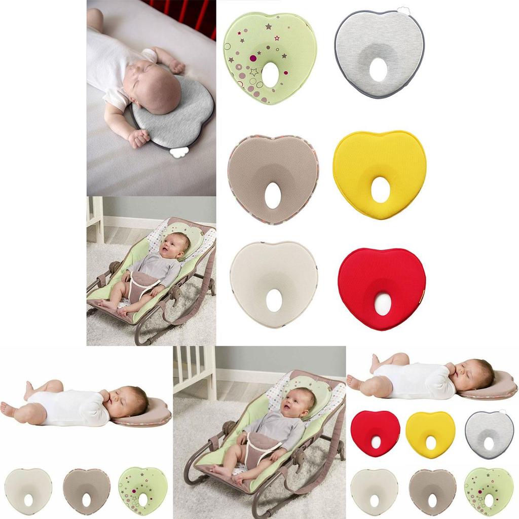 Baby Kids Soft Pillow Memory Foam Prevent Flat Head Anti Roll Neck Support