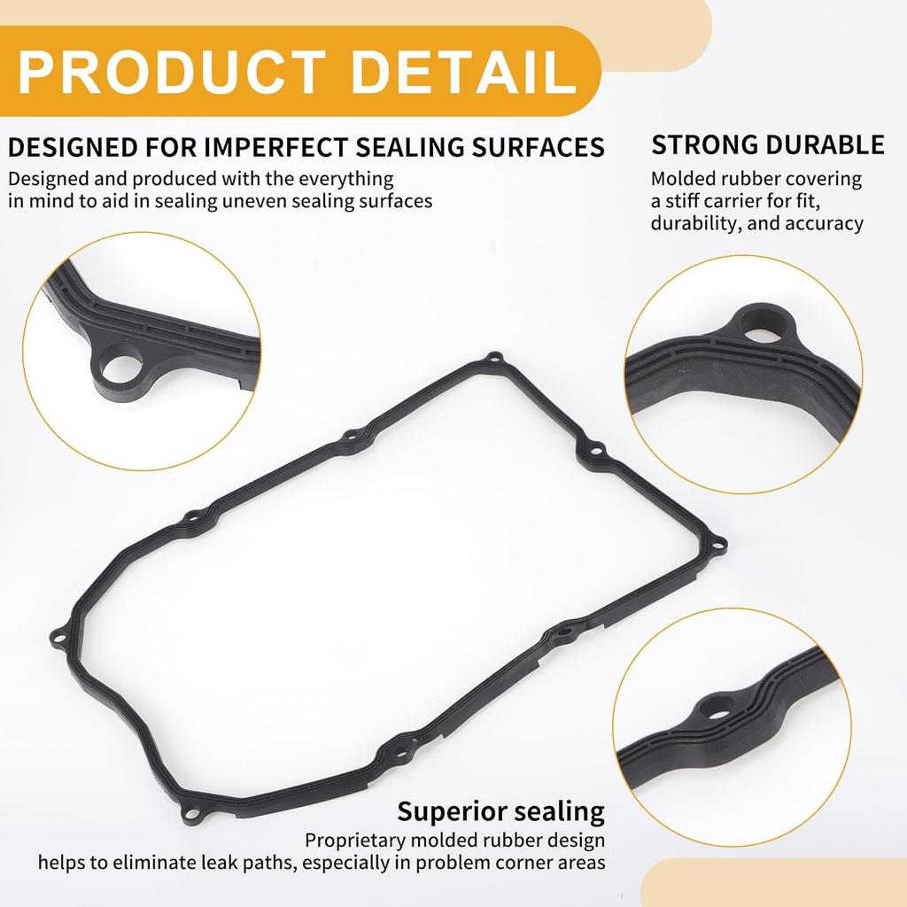 Car Transmission Filter Oil Pan Gasket Engine Oil Pan Gasket Seal No.3516850010 for Lexus GS350 2014-2015 for Lexus GS460 2007-2011 1 Set
