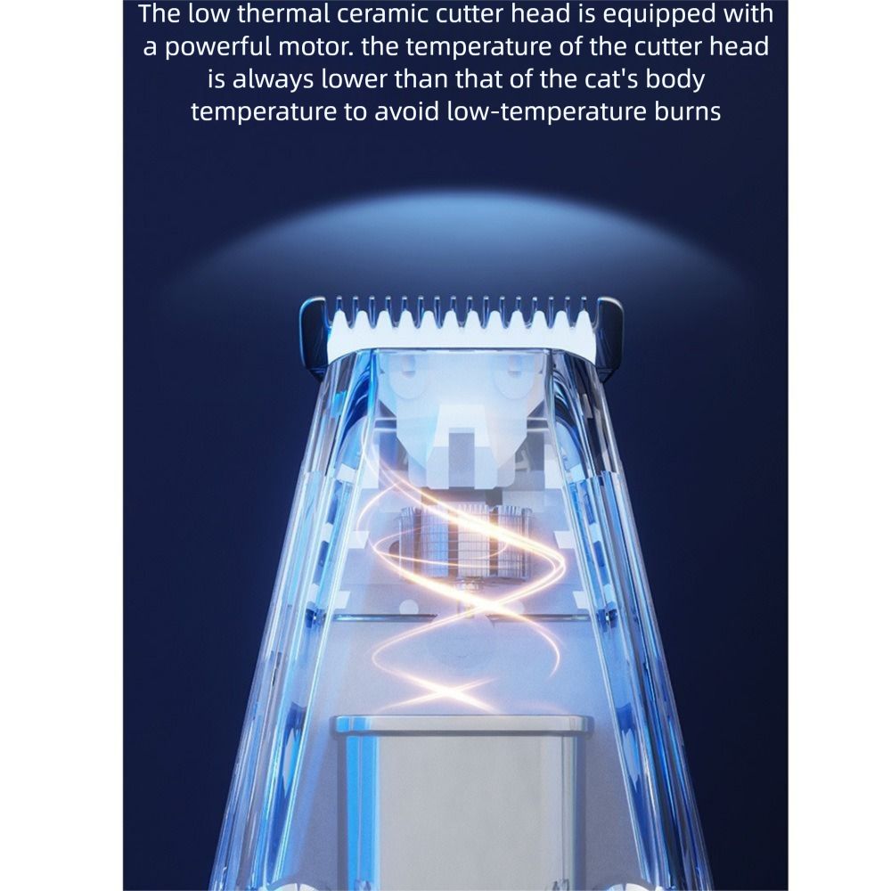 Z Trymerem do Pielęgnacji Psów z Odkurzaczem Niskoszumowy Elektryczny Golarka do Strzyżenia Włosów Kotów Akcesoria do Pielęgnacji Zwierząt