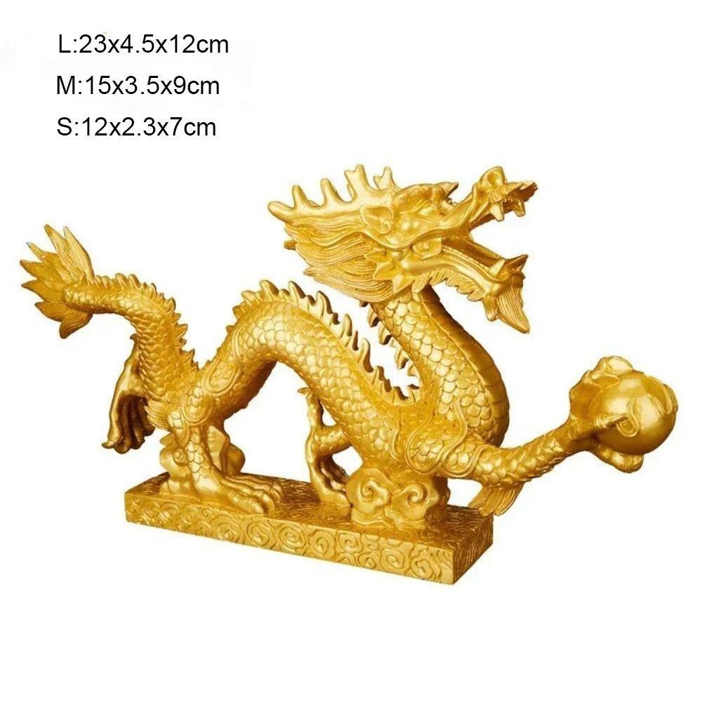 Good Luck Chinese New Year Dragon Statue Attract Wealth Dragon Figurine Ornament