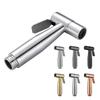Handheld Wall-mounted Toilet Bidet Faucet Set Stainless Steel Vertical Spray Kit Adjustable Water Pressure Easy Install Cleaning