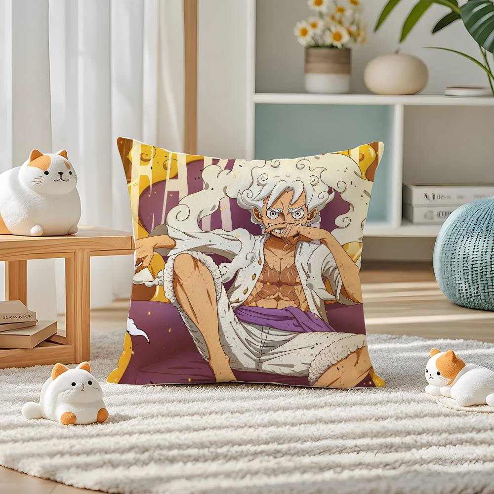 One Piece Killer Supernova Anime Plush Pillow Cover Soft Short Plush Cushion Cover For Sofa Bedroom Home Decor Gift Decoration