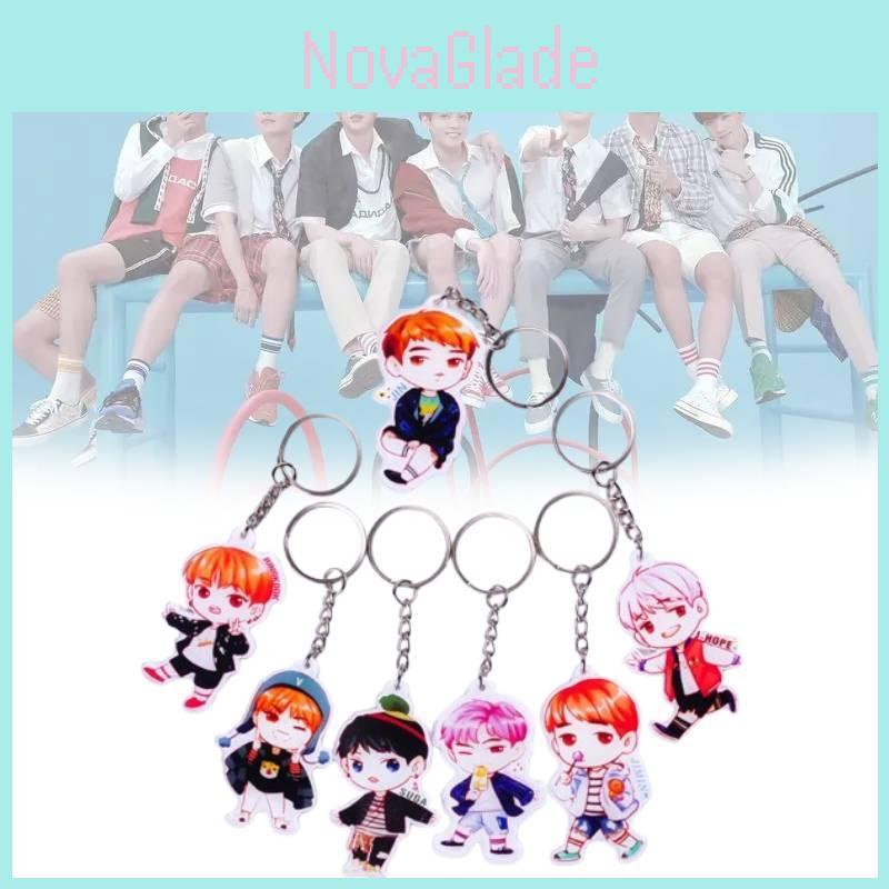 Premium Quality Bts Bangtan Boys Acrylic Key Ring Keychain Featuring Jung Kook Jimin Jin V Suga Jhope